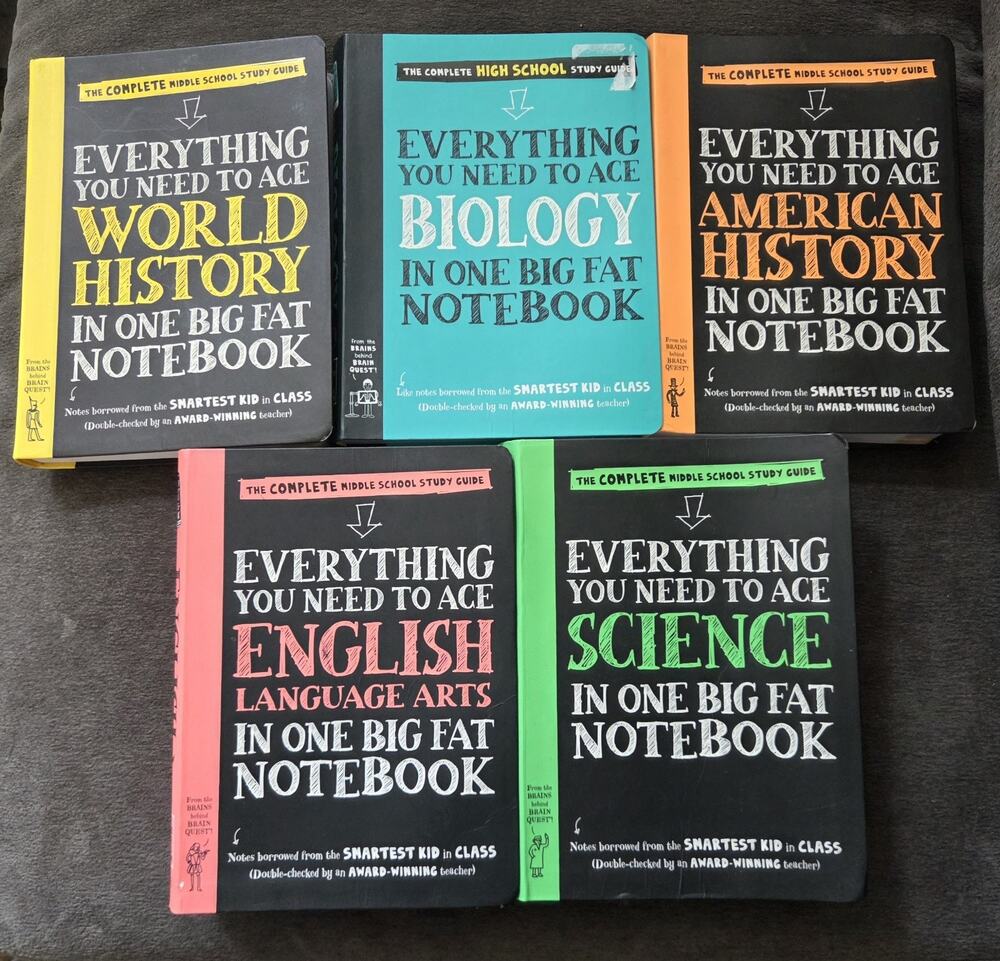 Big Fat Notebook Middle/highschool School Study Guide Set, Workman Publishing